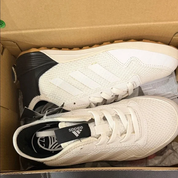 Adidas White and Black ACE Tango Athletic Soccer Shoes - Picture 1 of 8